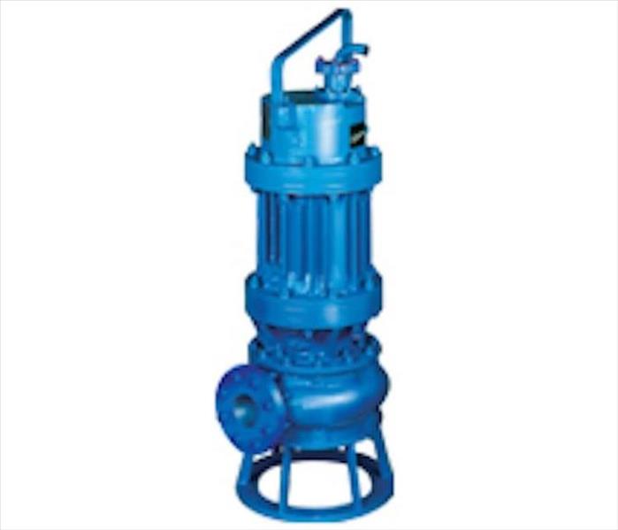 submersible pump blue